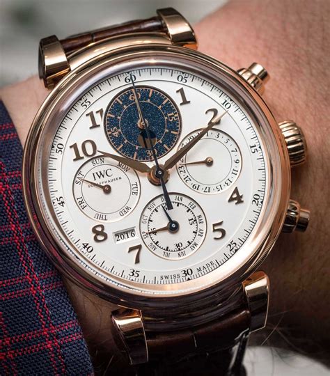 dommelia iwc|IWC Da Vinci Perpetual Calendar Chronograph Watch Hands.